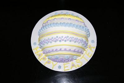 Simple Easter Egg Cake - Cake by littlejo