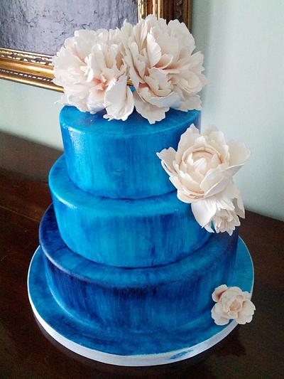 Bluette cake with peonies - Cake by Federica Sampò 