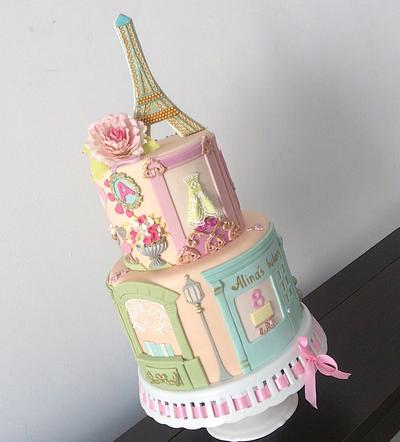 Tea party in Paris - Cake by Couture cakes by Olga