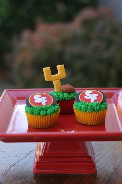 Superbowl Football Cupcakes - Cake by SarahBeth3