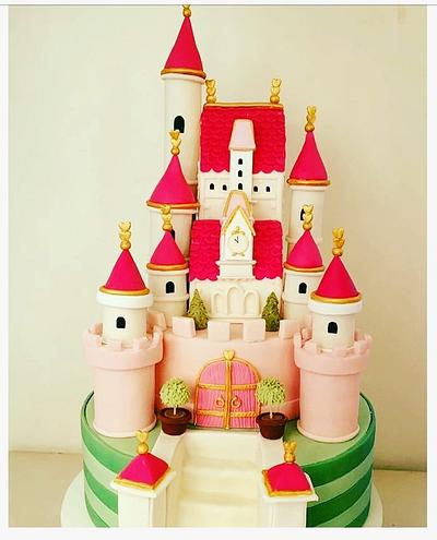 Castle cake - Cake by The Hot Pink Cake Studio by Ipshita