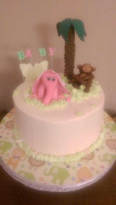 Baby Girl Safari Cake - Cake by Brenda49