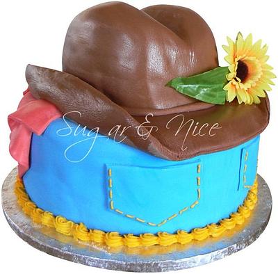 Cow Boy Hat Cake - Cake by Cara Maartens
