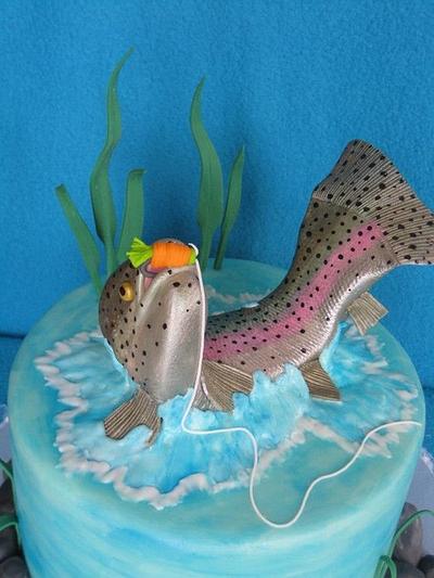 Fly Fisherman - Cake by Molly Steffens