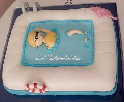 Swimming Pool Cake - Cake by Andrea - La Ventana Dulce
