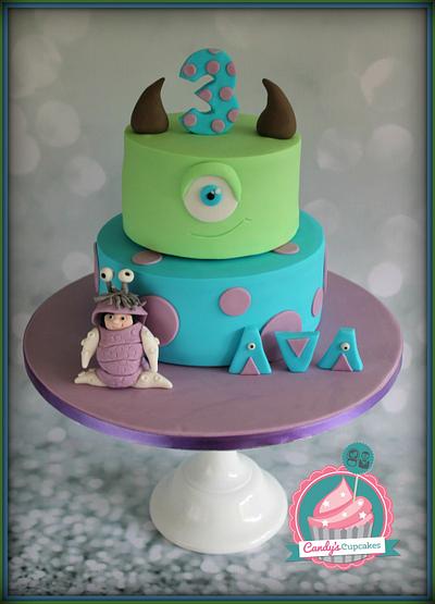 Monsters Inc and Boo - Cake by Candy's Cupcakes