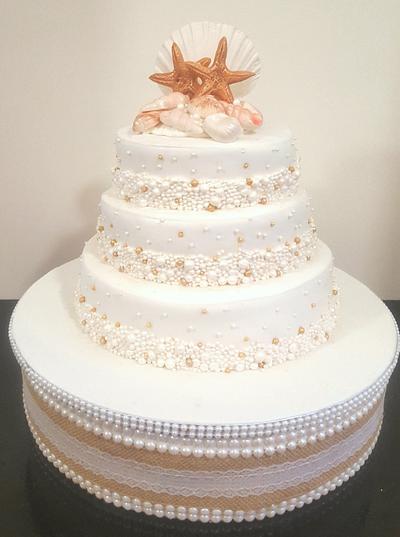 Sea shells and pearls - Cake by Santis