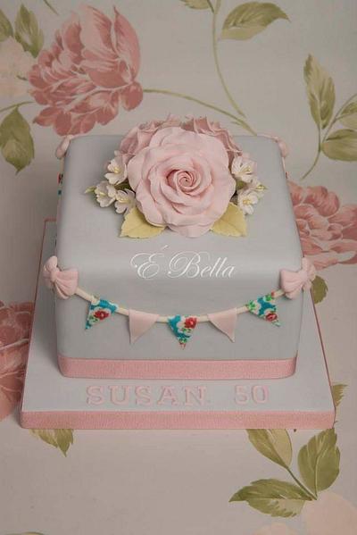 bunting cake - Cake by EBella