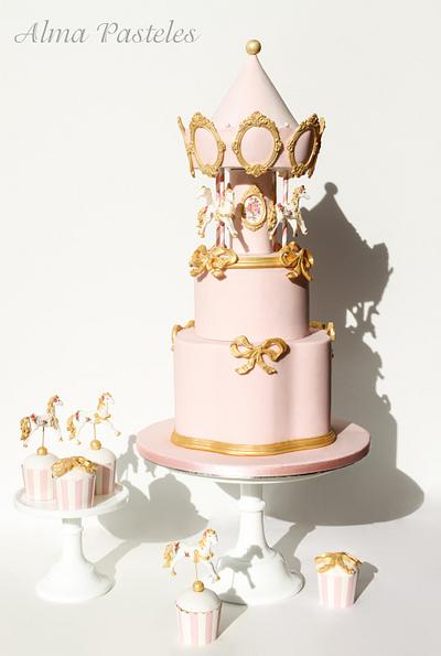 Carousel cake - Cake by Alma Pasteles