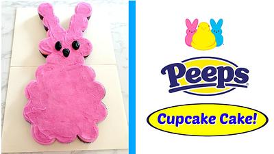 PEEPS BUNNY CUPCAKE CAKE! - Cake by Miss Trendy Treats