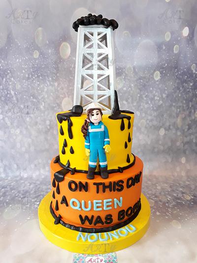 Petroleum engineering cake by Arty Cakes  - Cake by Arty cakes