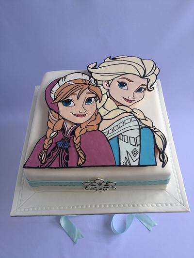 Elsa & Anna - Cake by Sandra