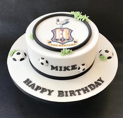 Bradford City Football Cake - Cake by Canoodle Cake Company