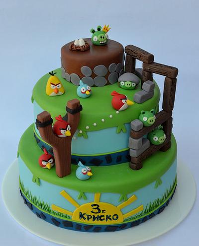 ''Angry Birds'' - Cake by Pavlina Govedarova