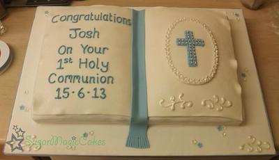 Holy Communion Book - Cake by SugarMagicCakes (Christine)