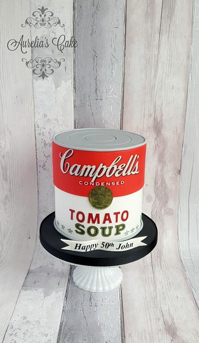 Campbells tomato soup can cake - Cake by Aurelia's Cake