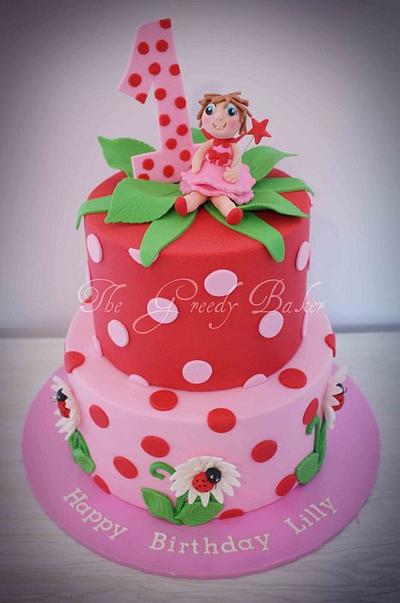 Spotty Strawberry style cake - Cake by Kate