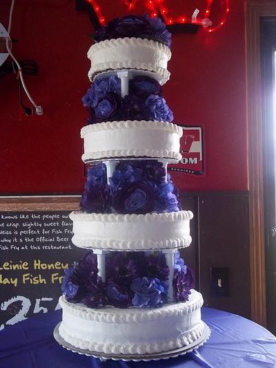 Purple Wedding - Cake by cakes by khandra