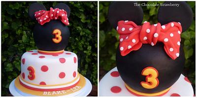 Minnie Mouse inspired - Cake by Sarah Jones