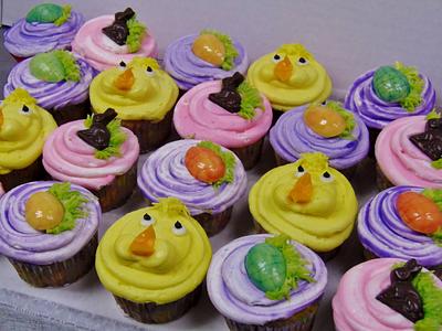 Buttercream Easter cupcakes - Cake by Nancys Fancys Cakes & Catering (Nancy Goolsby)