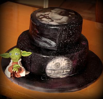 Star Wars and Star Trek - Cake by Jiřina Matějková