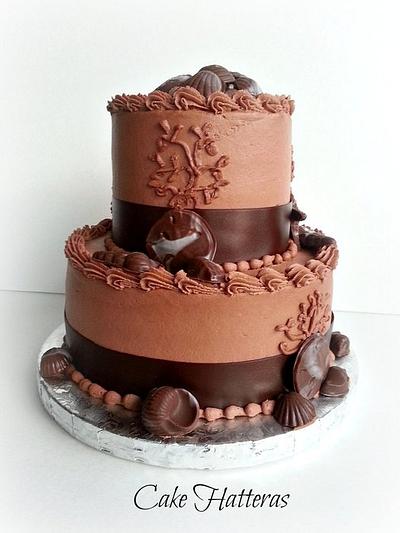 All Chocolate Beach Wedding Cake - Cake by Donna Tokazowski- Cake Hatteras, Martinsburg WV