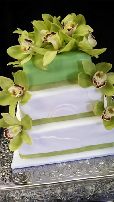 Green Orchids - Cake by Elyse Rosati