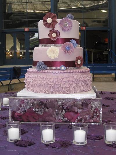 Ruffle wedding cake - Cake by Fancy A Treat