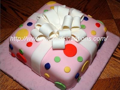 A Gift Box - Cake by Wicked Sinsations