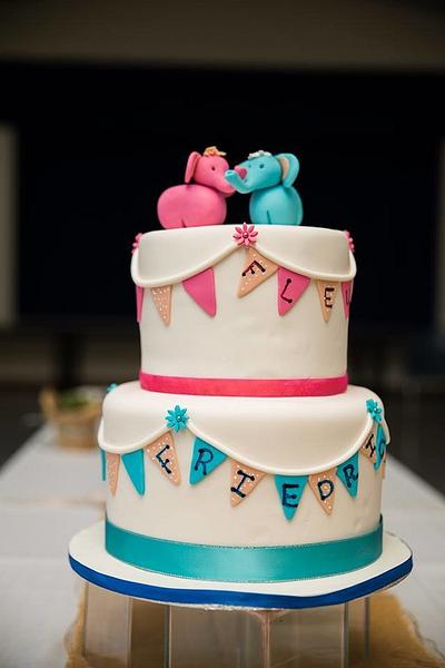 Twin Cake for a boy and girl - Cake by .