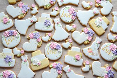 Wedding cookies - Cake by Julie's Sweet Cakes