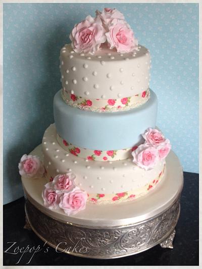 Rose Wedding Cake - Cake by Zoepop