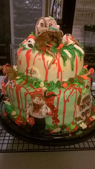 zombie cake - Cake by cathlene laughlin