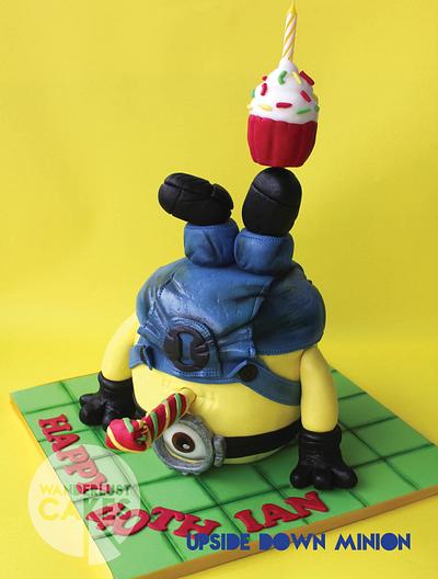 Upside down Minion  - Cake by Wanderlust Cakes