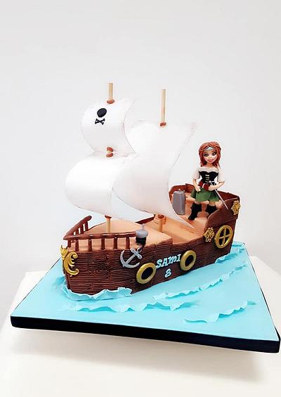 Pirate theme cake - Cake by Gabby's cakes