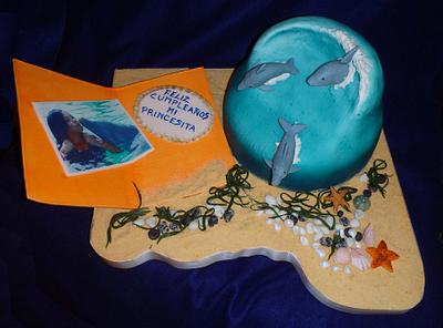 Dolphins  - Cake by Reposteria El Duende
