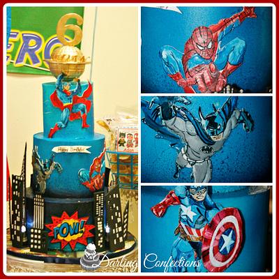 Icing Smiles Superhero theme Birthday Cake - Cake by Jacqulin
