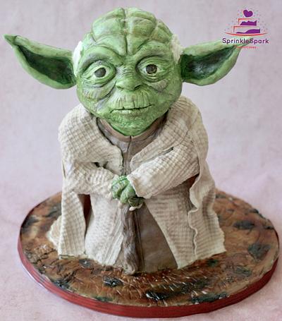 Sculpted Yoda from Star Wars Cakeflix Collaboration - Cake by SprinkleSpark