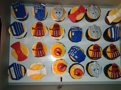 Doctor Who Cupcakes - Cake by Erika Lynn Cain