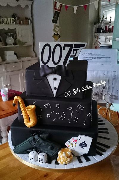 James Bond 007 themed cake  - Cake by Jo's Cakes