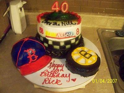 Boston, Nascar cake - Cake by Tracy Buttermore