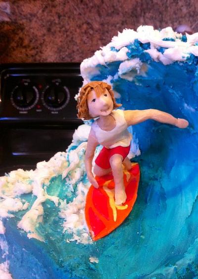 Surfing Birthday - Cake by Jenny Kennedy Jenny's Haute Cakes