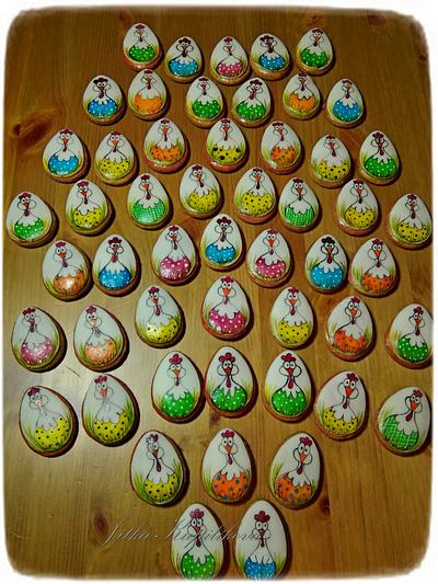 Velikonoční perníčky ručně malované - Cake by Jitka