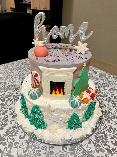 Home for Christmas - Cake by Loreta