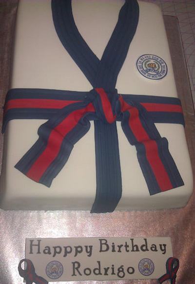 Soo Bahk Do: Martial arts Gi cake - Cake by Cakery Creation Liz Huber