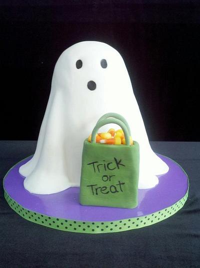 Ghost...Trick or Treat - Cake by Terri Coleman