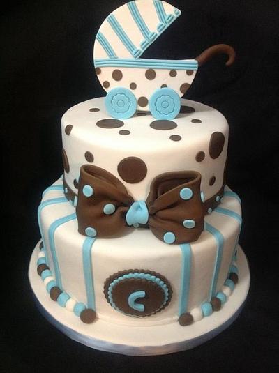Baby Carriage Cake - Cake by Della