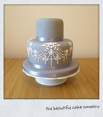 French & Grey inspired cake - Cake by lucycoogancakes
