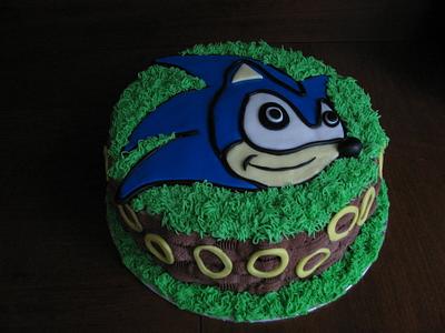 Sonic the Hedgehog Birthday Cake!  - Cake by Sandra Caputo