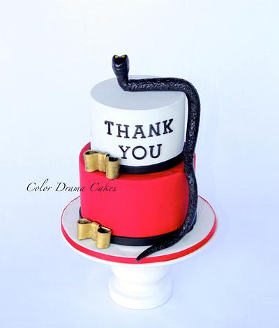 A Thank you cake  - Cake by Color Drama Cakes